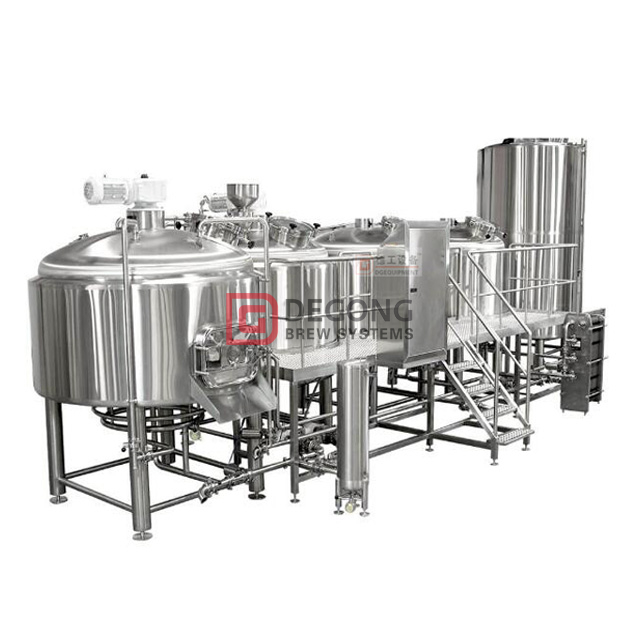 Impianto per birreria artigianale per navi da birra in acciaio inossidabile 1500L 2/3/4