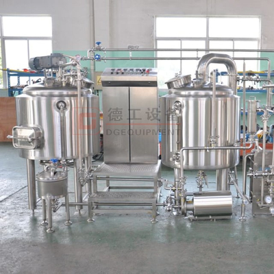 500L Sistema completo automatizzato di produzione di birra artigianale Birra a tre pentole con certificazione PED