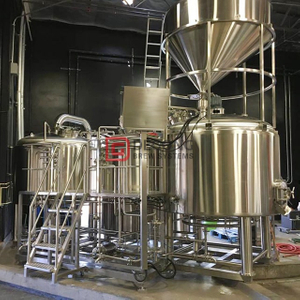 Attrezzatura per birreria micro birra 1000L certificata CE PED con serbatoi di fermentazione | 3 Vessels Brewhouse