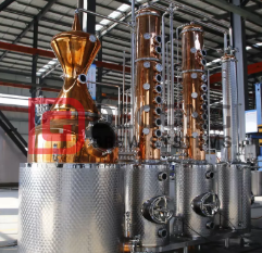 Apparecchiature per distilleria artigianale industriale per distillati